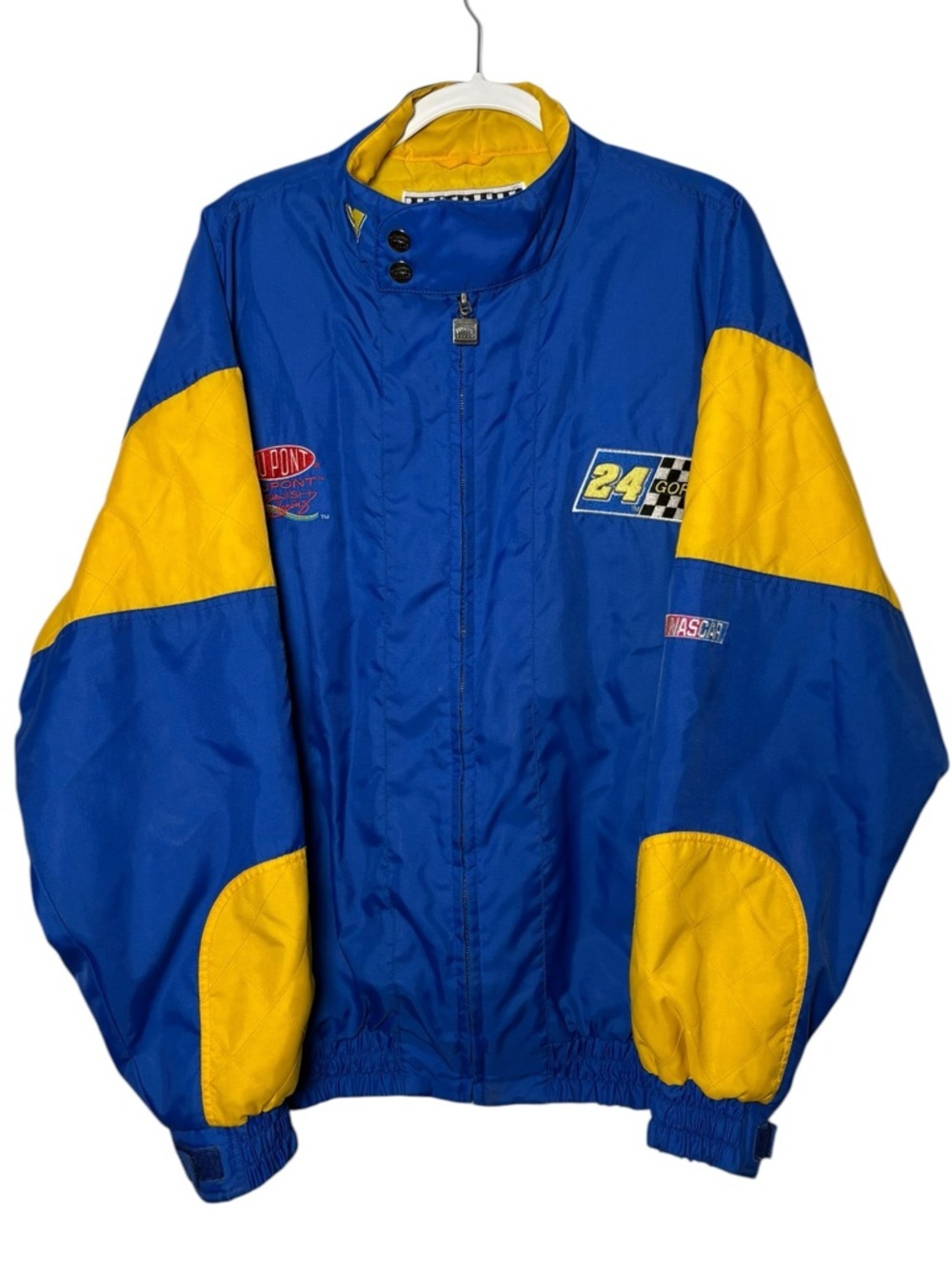 Vintage Jeff Gordon 24 NASCAR Jacket Nutmeg Racing Dupont XL